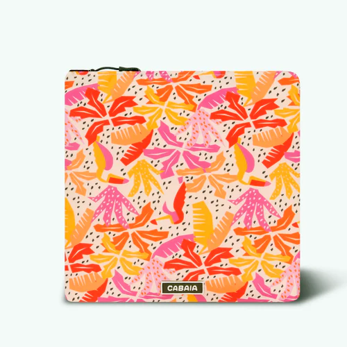Pirae - Serviette microfibre rectangulaire rose