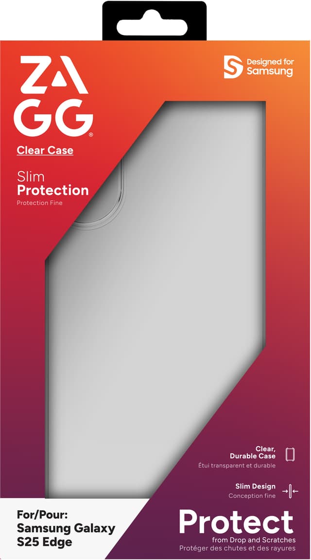 Zagg Samsung Galaxy S25 Edge clear cover