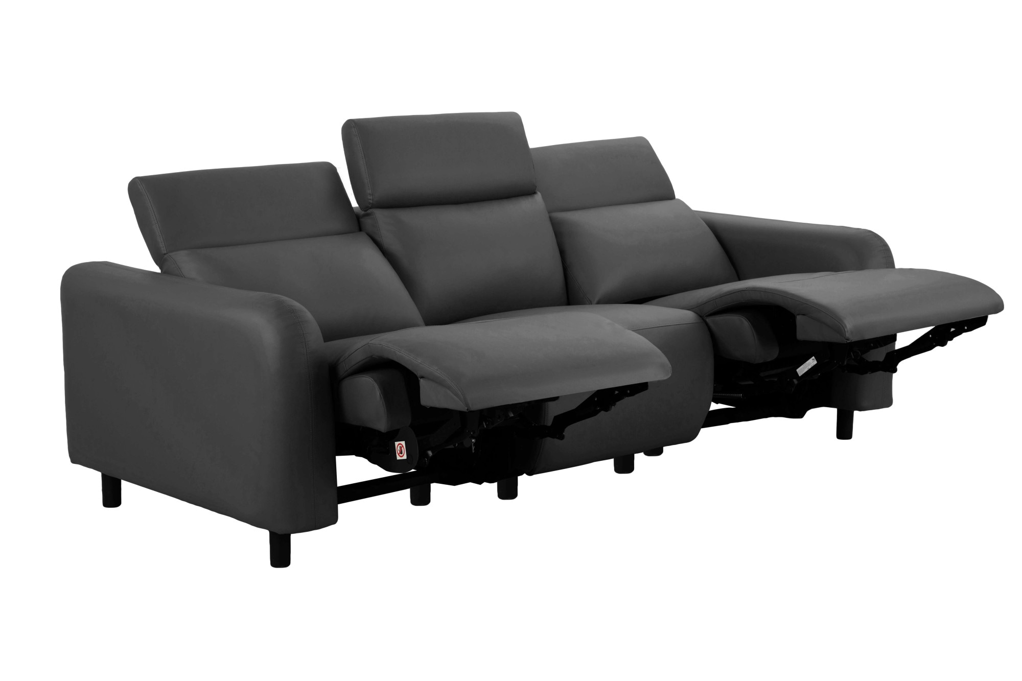 Home affaire 3-Sitzer »SKAANE Lederoptik, 229 cm, manuelle-u. elektrische Relaxfunktion« Relax-Funktion in 2 Sitzen, Kopfteilverstellung, Federkernpolsterung
