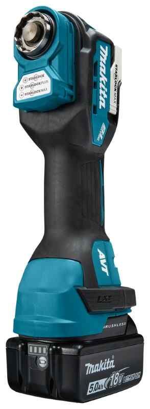 Makita DTM52RTJX2 18V Li-ion accu multitool set (2x5.0Ah) in Mbox incl. accessoireset