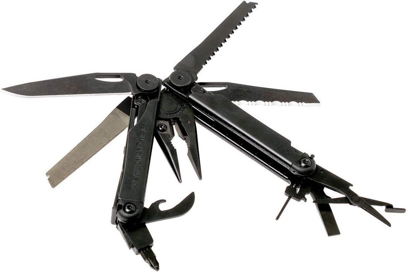 Leatherman Wave Plus multitool zwart, nylon foedraal