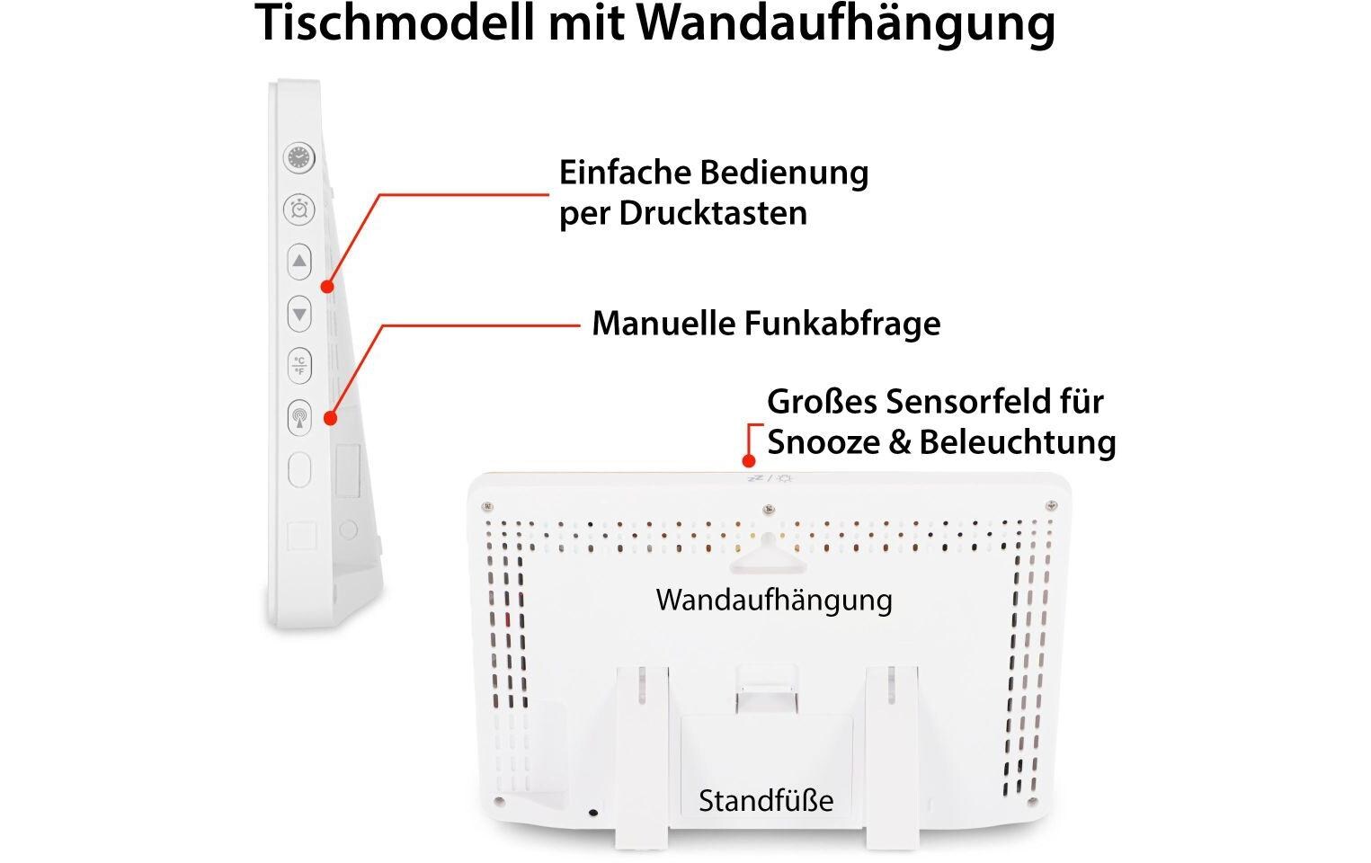 Funkuhr XXL-ZiffernDigitaler Funkwecker