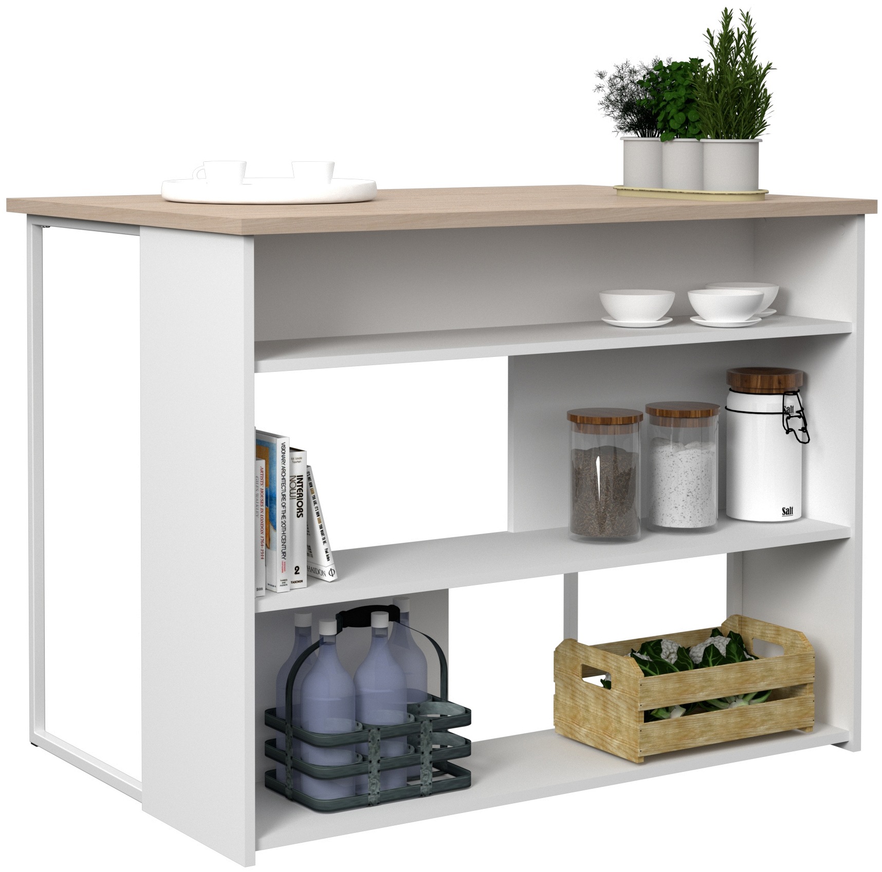 Parisot Küchenregal »Parisot Socool 12, Breite 116 cm« viel Stauraum, Sitzmöglichkeit, vielseitige Einsatzmöglichkeiten, 1 Stk. tlg.