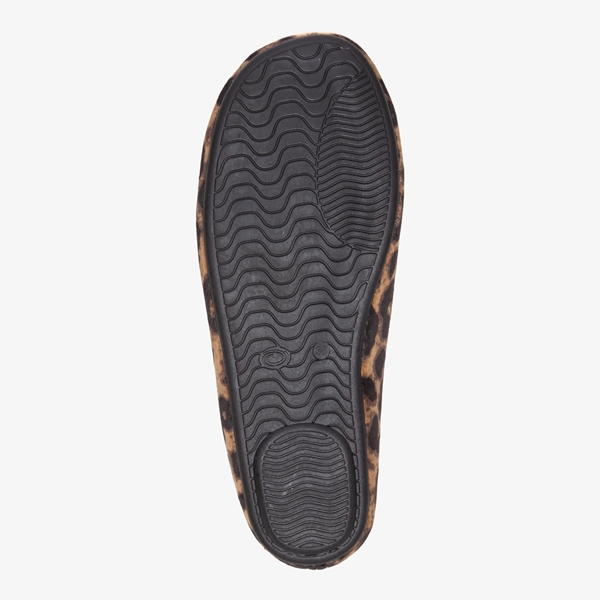 Thu!s gevoerde dames pantoffels met luipaardprint