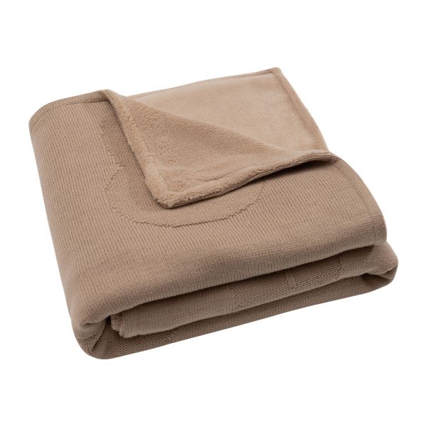 Jollein Deken Wieg - Miffy - 75 x 100 cm – Biscuit/Velvet