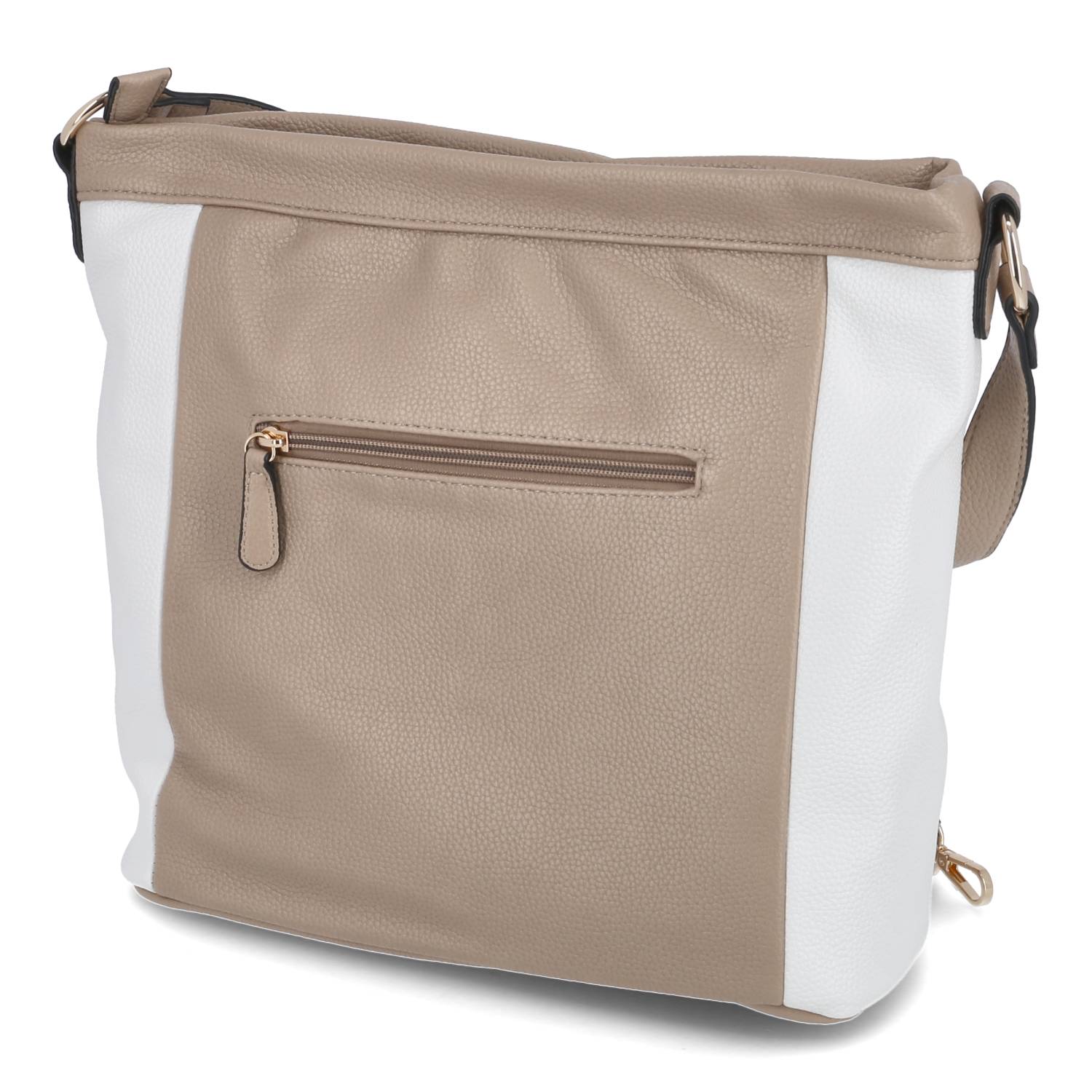 Kaerlek Schultertasche - taupe /crème