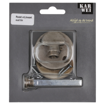 KARWEI vrij-bezet rozet rond tin look (messing)