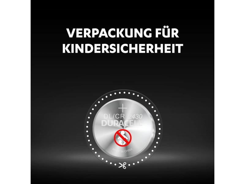 Duracell Knopfzelle Lithium CR2430 , 1 Stück Typ Knopfzelle, 1 Stück