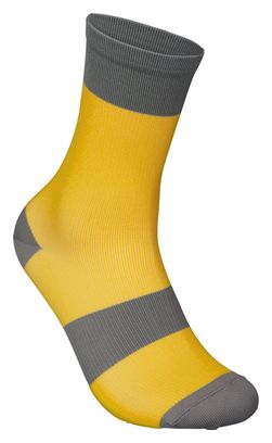 Chaussettes Enfant Poc Essential MTB Jaune/Gris