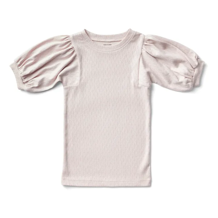 Soor Ploom T-Shirt Pointelle Balloon | Rose pâle