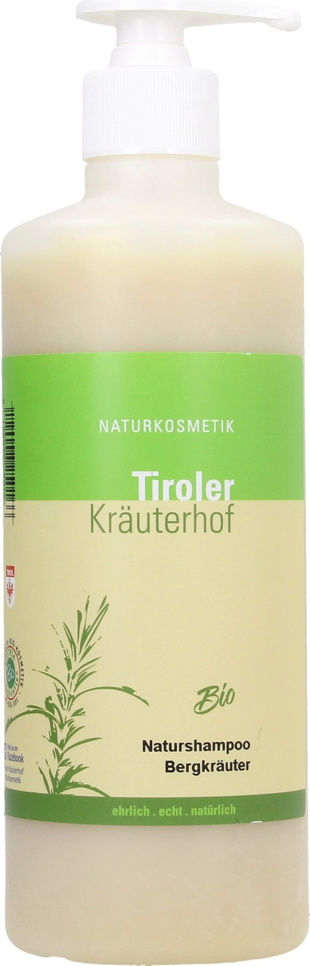 Tiroler Kräuterhof  Bio Shampoo Bergkräuter, 490 ml
