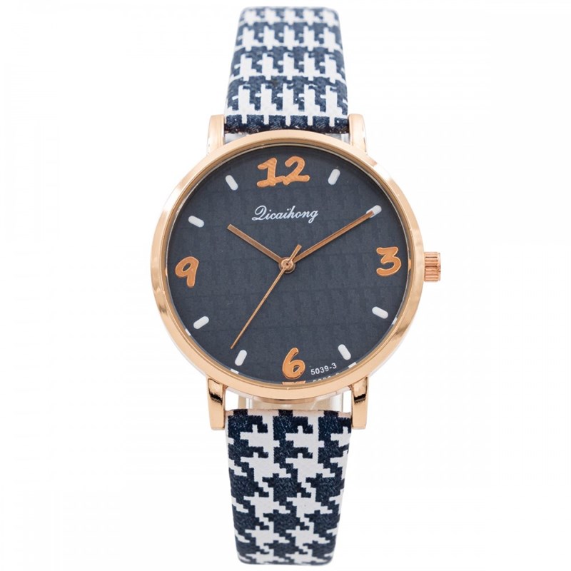 Montre Femme CHTIME bracelet Cuir Bleu
