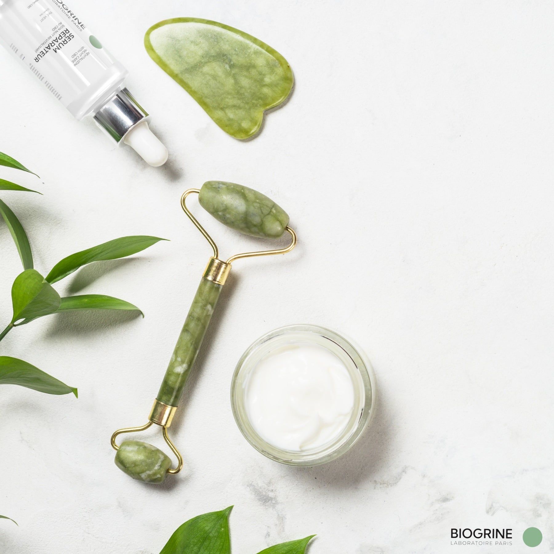 BIOGRINE „SERUM REPARATEUR“  REVITALISIERENDE NACHTBEHANDLUNG MIT CBD  GRÜNER TEE