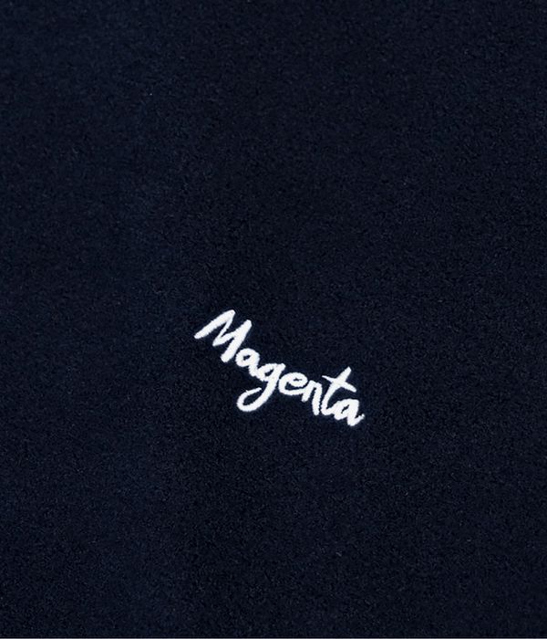 Magenta Script Sweatshirt (navy)