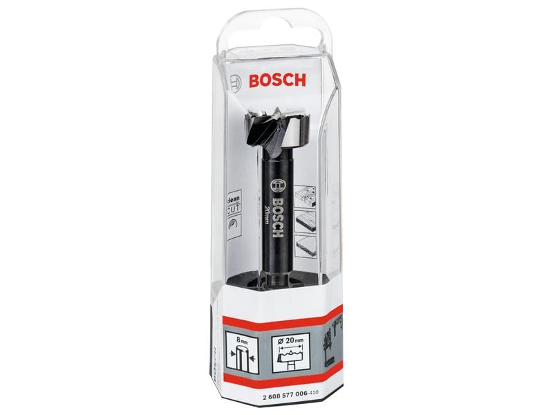 Bosch Professional Forstnerbohrer 20 mm Für präzise Bohrungen in Holz