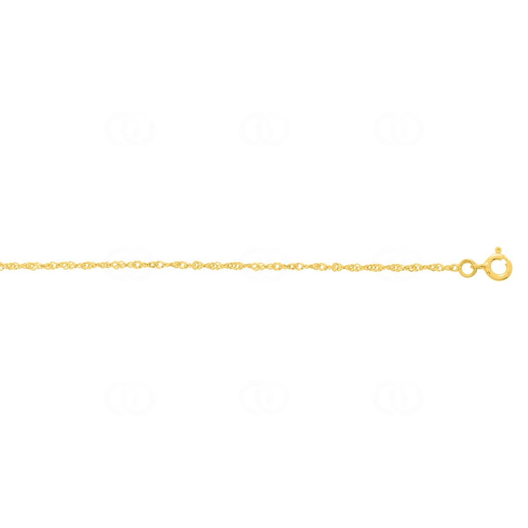 Singapur-Fusskette 375/9 K Gelbgold 1.4mm
