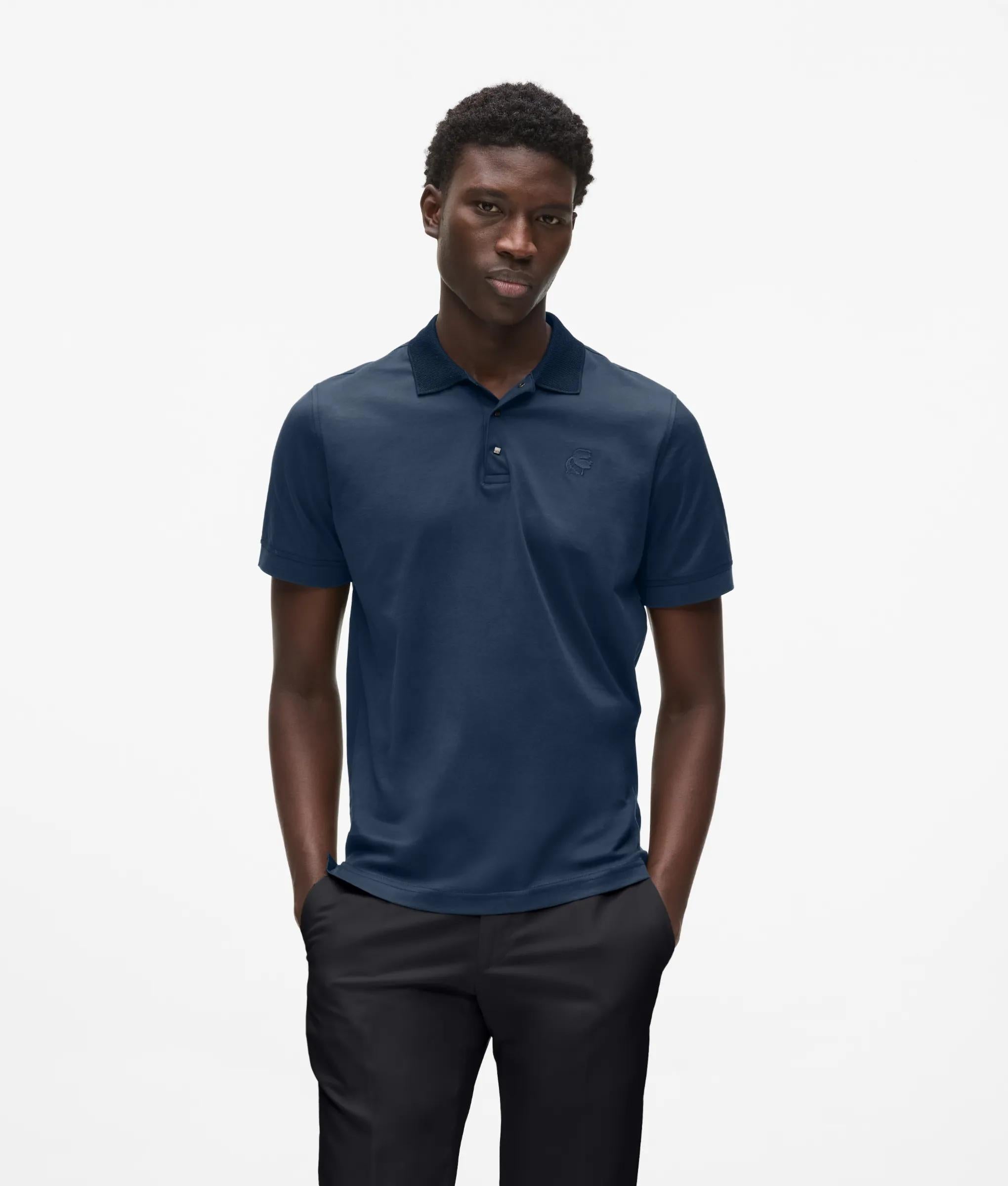 Drukknoop polo shirt