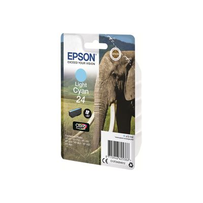 Epson 24 Eléphant - cyan clair - cartouche d'encre originale