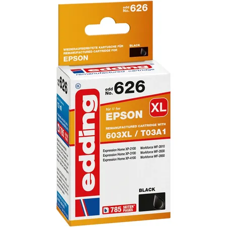edding pson Tintenpatronen ersetzt Epson 603XL (T03A1) schwarz