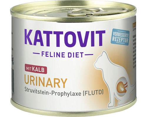 Kattovit Urinary natvoer voor katten met kalfsvlees 185g