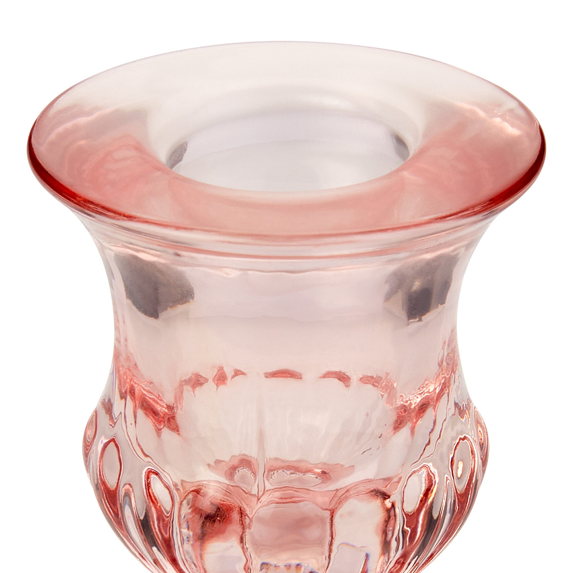 My Home Kerzenhalter im Relief-Design rosa