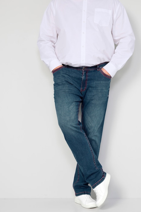Boston Park Jeans, Bauchfit, farbige Nähte, 5-Pocket, bis Gr. 41