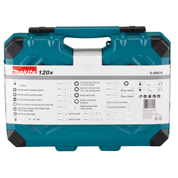 Makita handgereedschapsset 120-delig