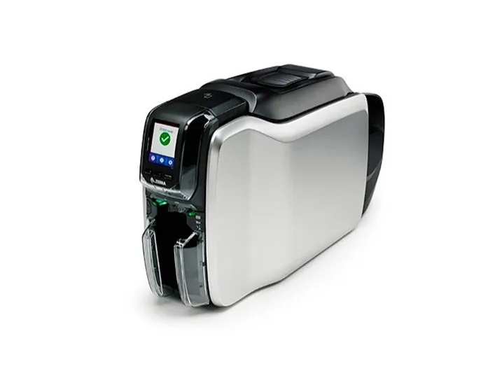 Zebra ZC300 - Plastikkortprinter - farve - blæksubliminering/termisk transfer - CR-80 Card (85.6 x 54 mm) - 300 dpi - op til 900 kort/time (mono) / op til 200 kort/time (farve) - kapacitet: 100 kort - USB 2.0, LAN