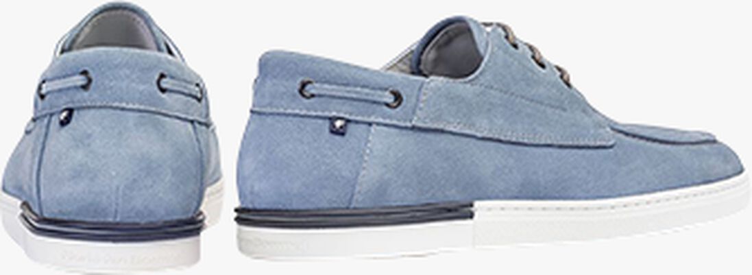FLORIS VAN BOMMEL lichtblauwe floris van bommel veterschoenen sfm-30287