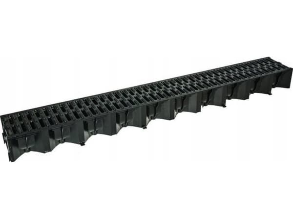 ACO Dreneringskanal med plastgitter HexaLine, 1 m