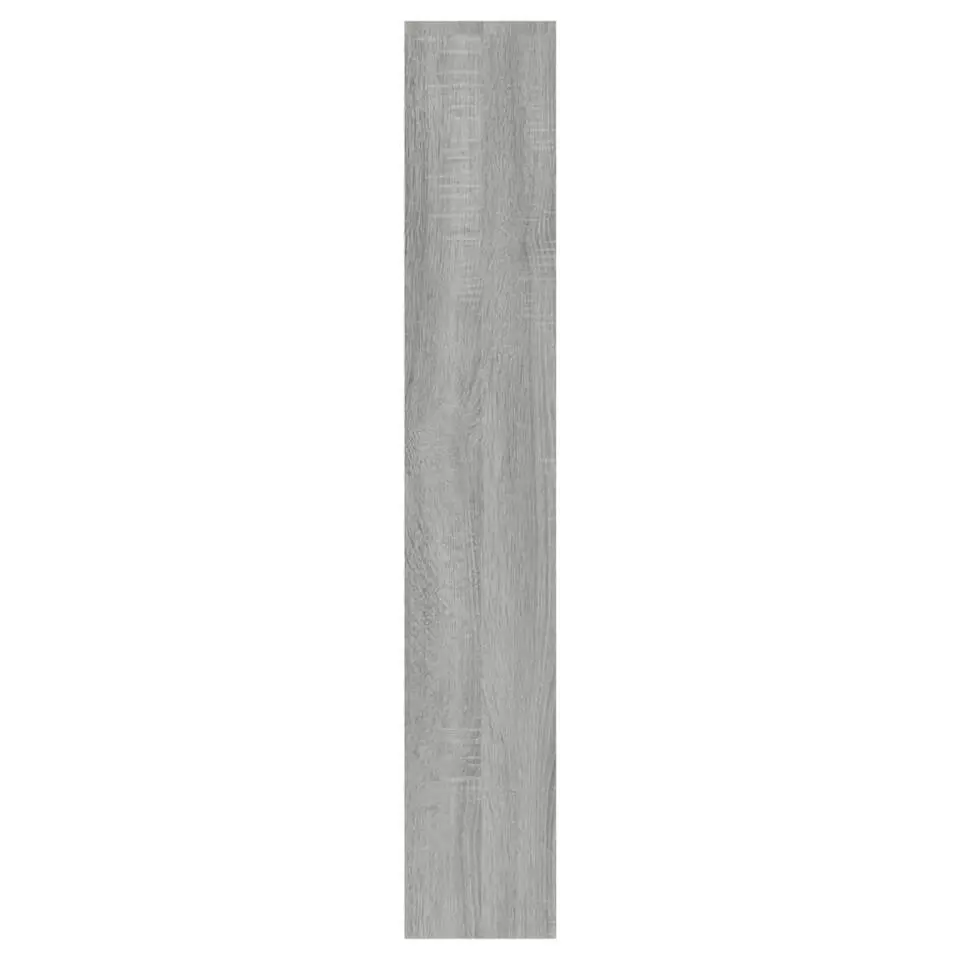 vidaXL - Schoenenkast met spiegel en 3 kleppen - Grijs sonoma - 63x17x102.5 cm
