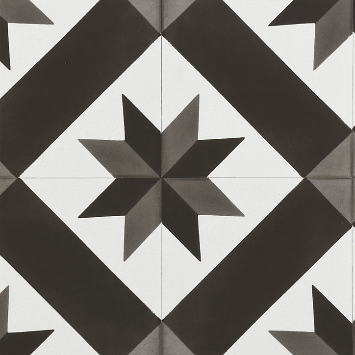 Rouleau PVC Gerflor Saloon cordoba noir et blanc (vendu au m²)