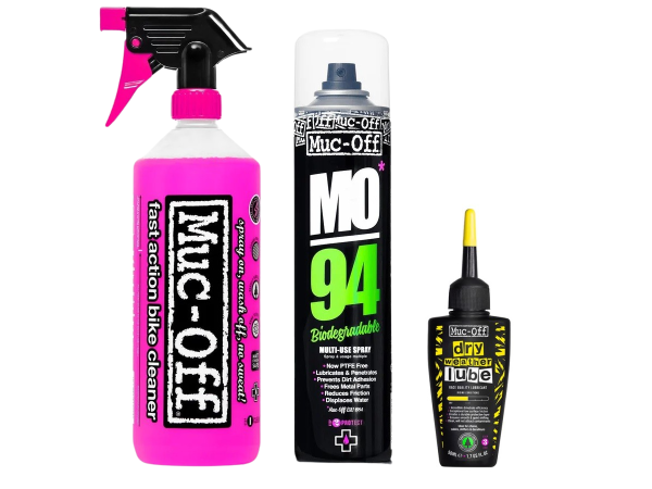Muc-Off Wash, Protect, Dry Lube Kit