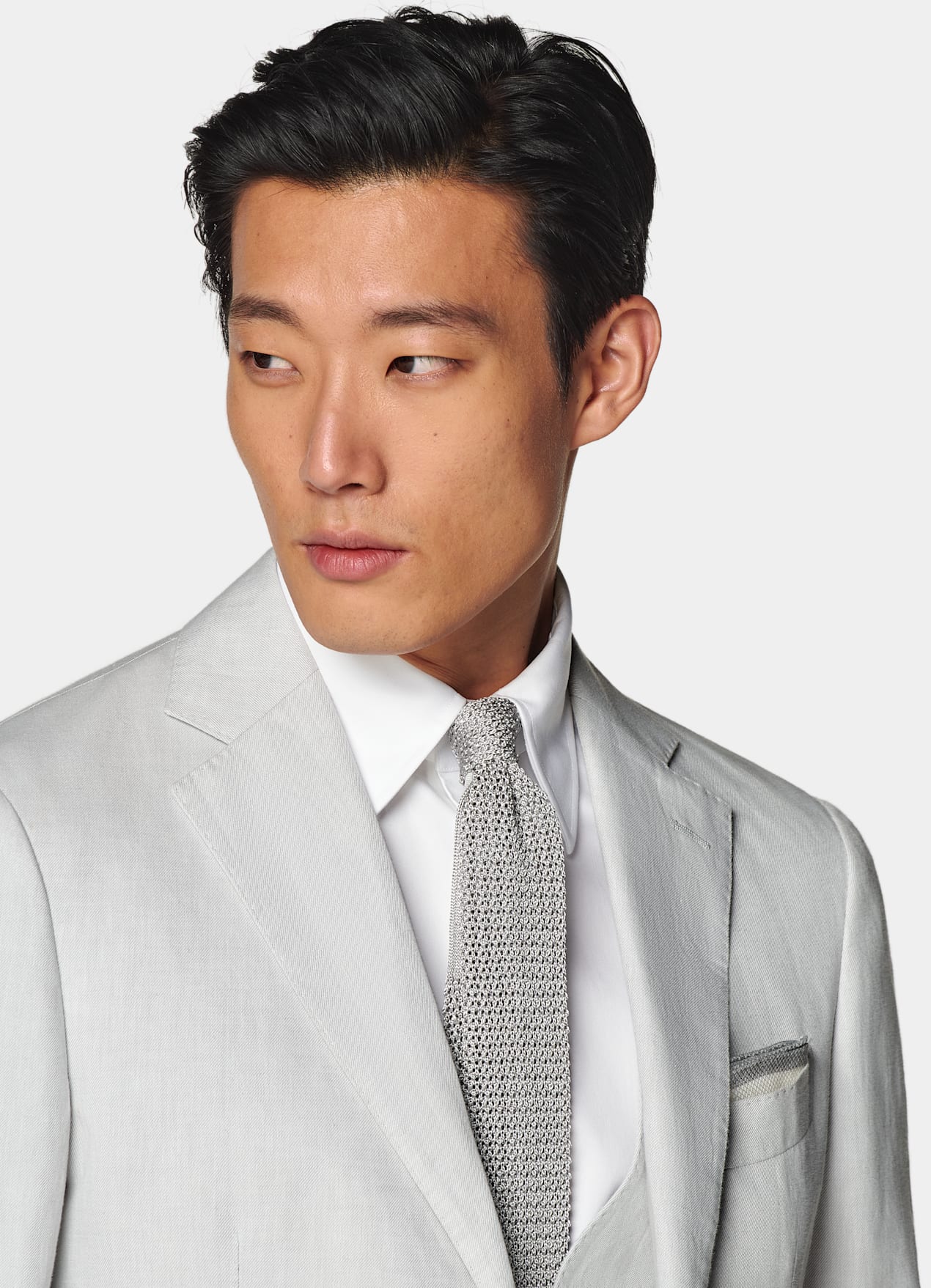 Costume trois pièces Havana coupe Tailored gris clair