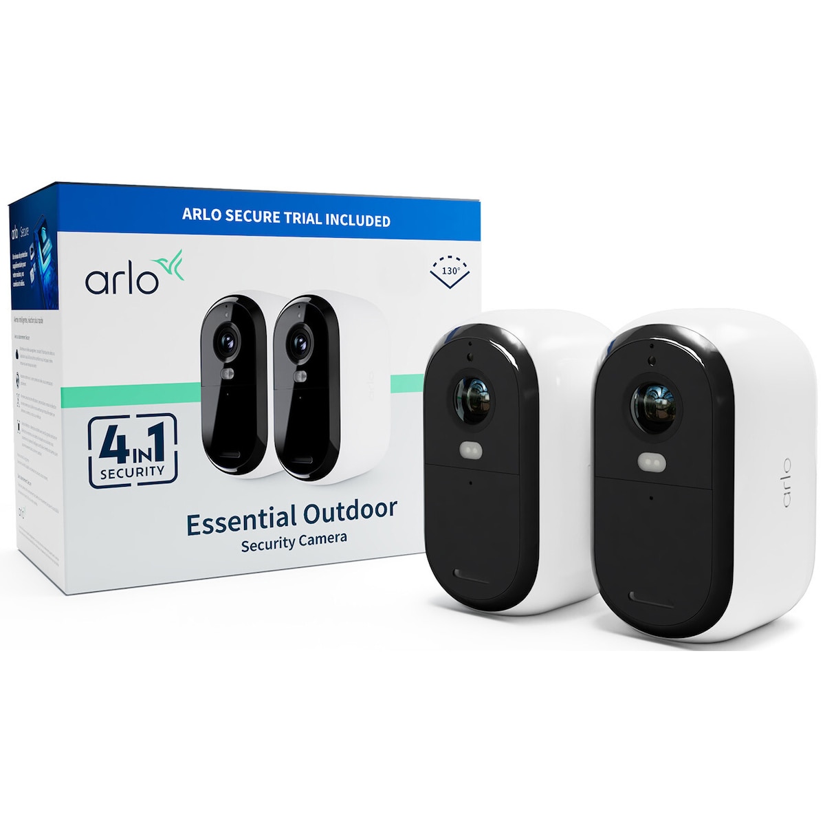 Arlo Essential FHD overvåkningskamera (2-pakning)