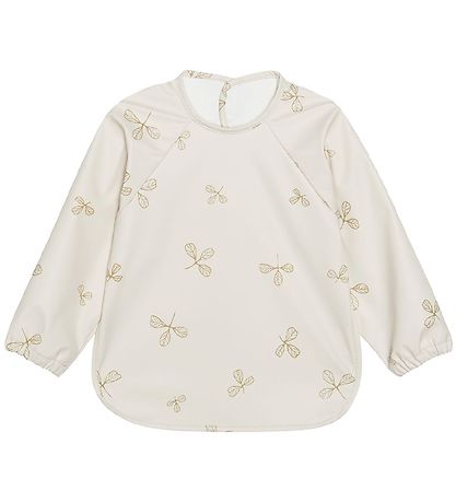 CeLaVi Schürze - PU - Khaki m. Blätter