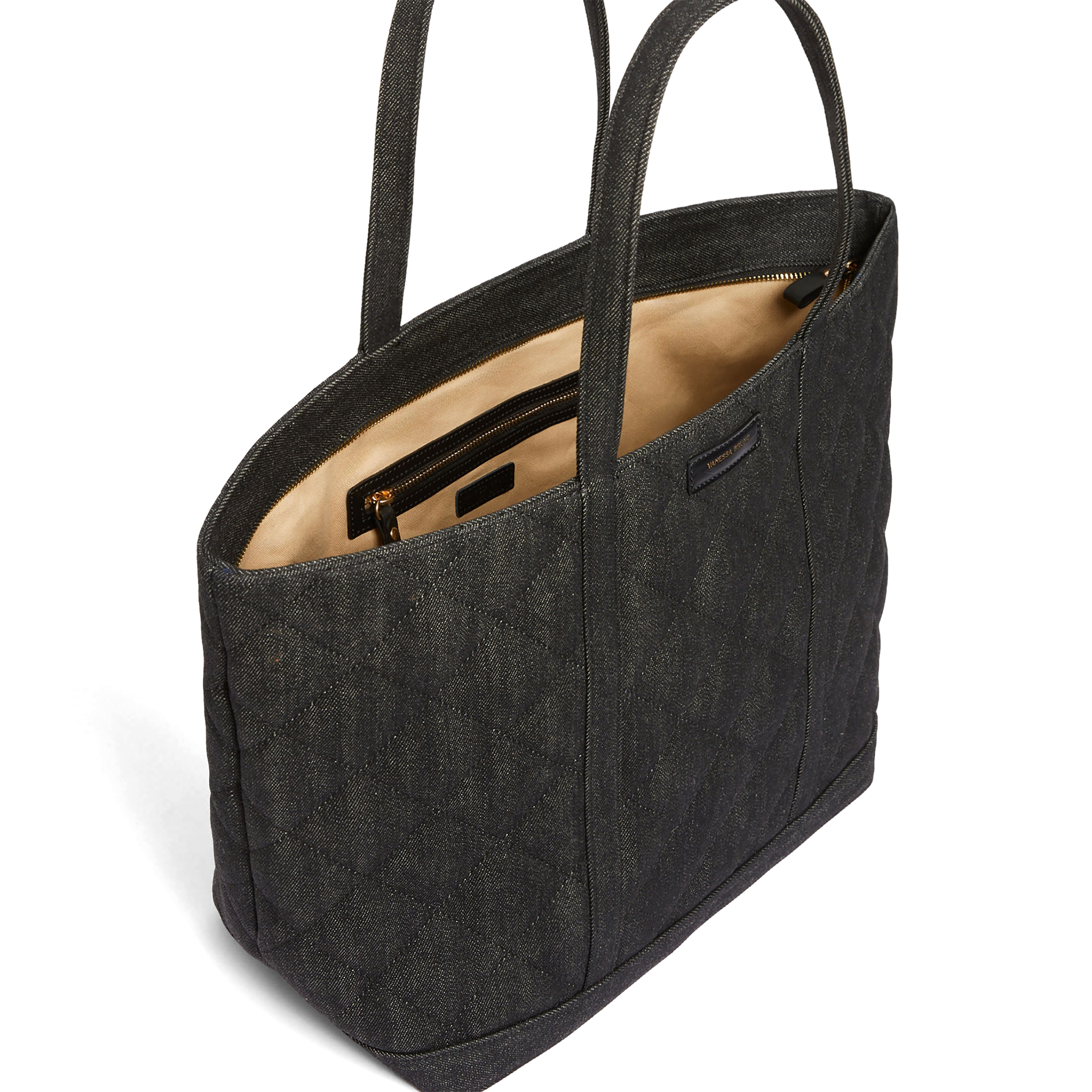 Cabas XL en denim de coton | Marron