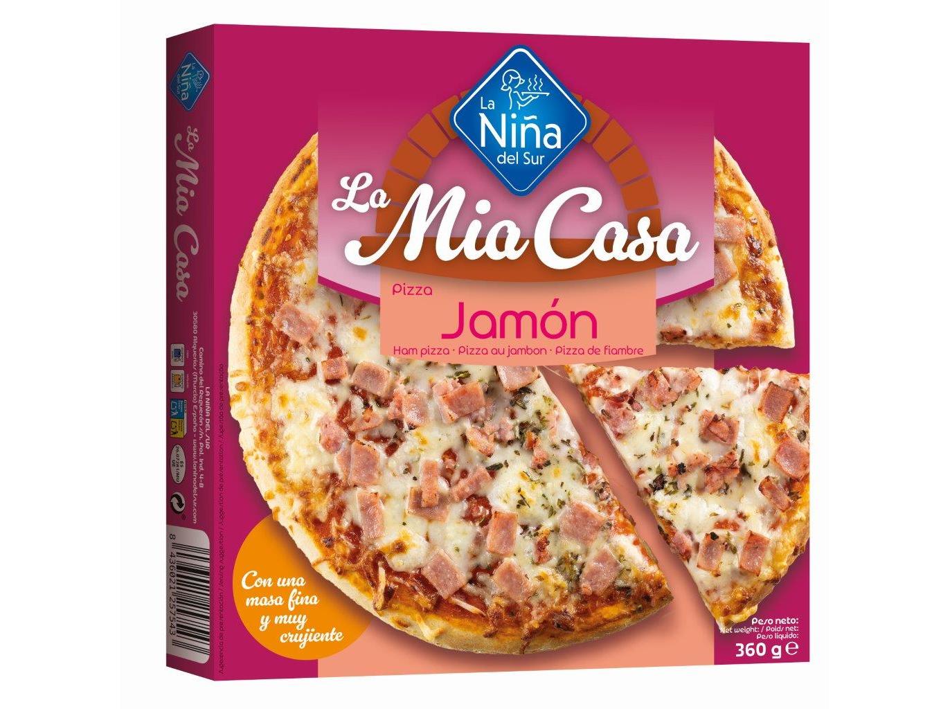 PIZZA LA NIÑA DEL SUR FIAMBRE E QUEIJO 360G