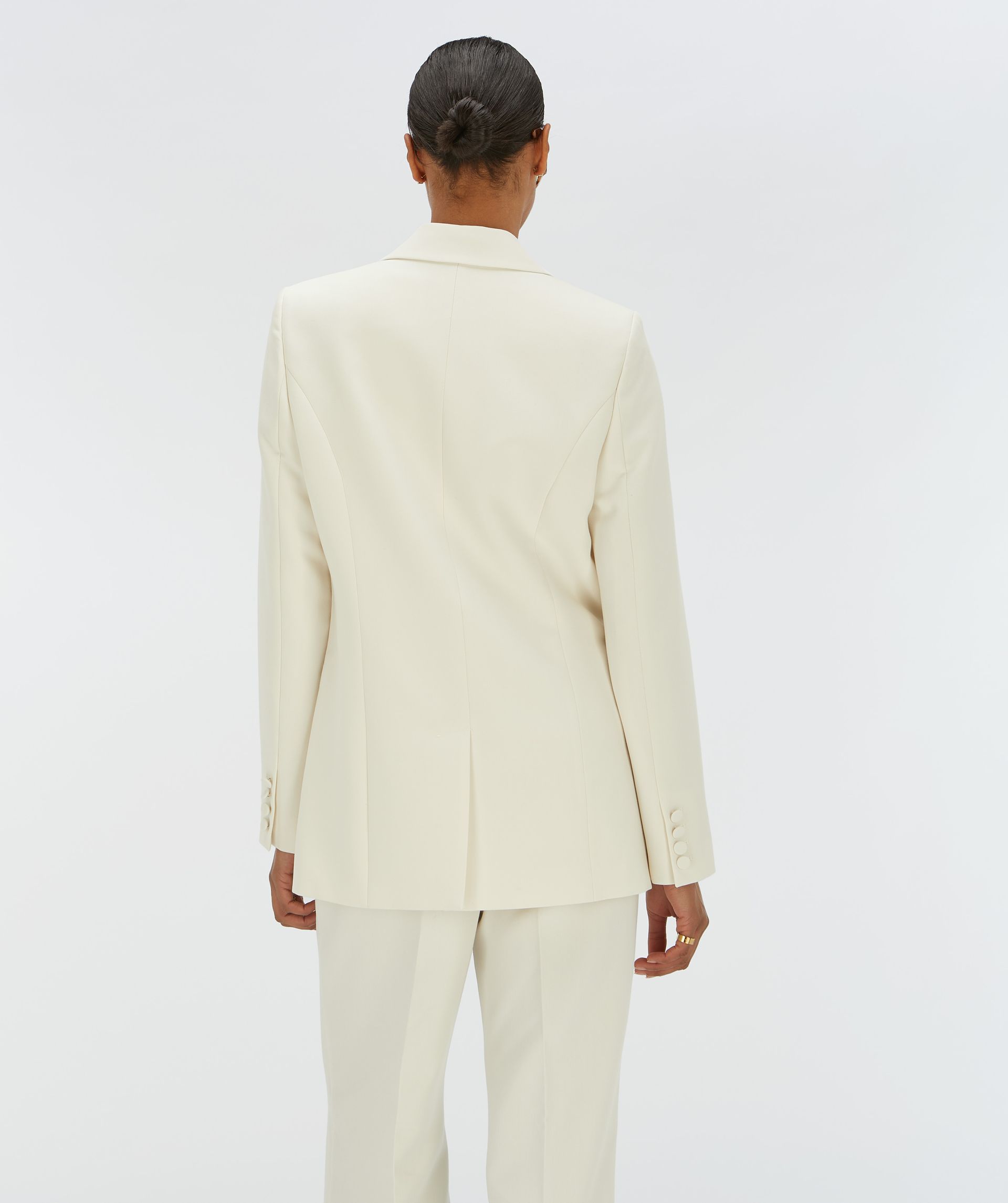 JV-DILLEN straight fit blazer - creme white