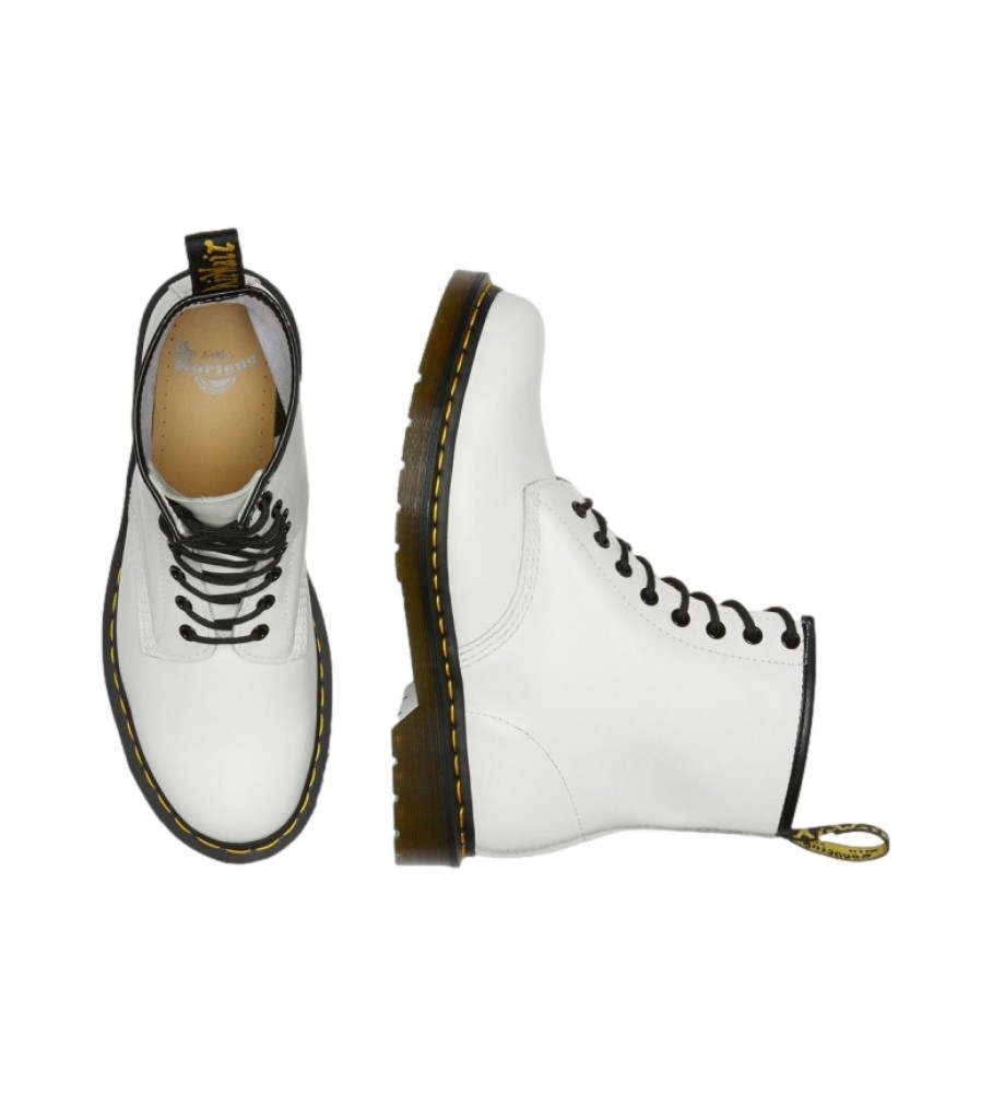 Botas Dr. Martens de couro 1460 brancas