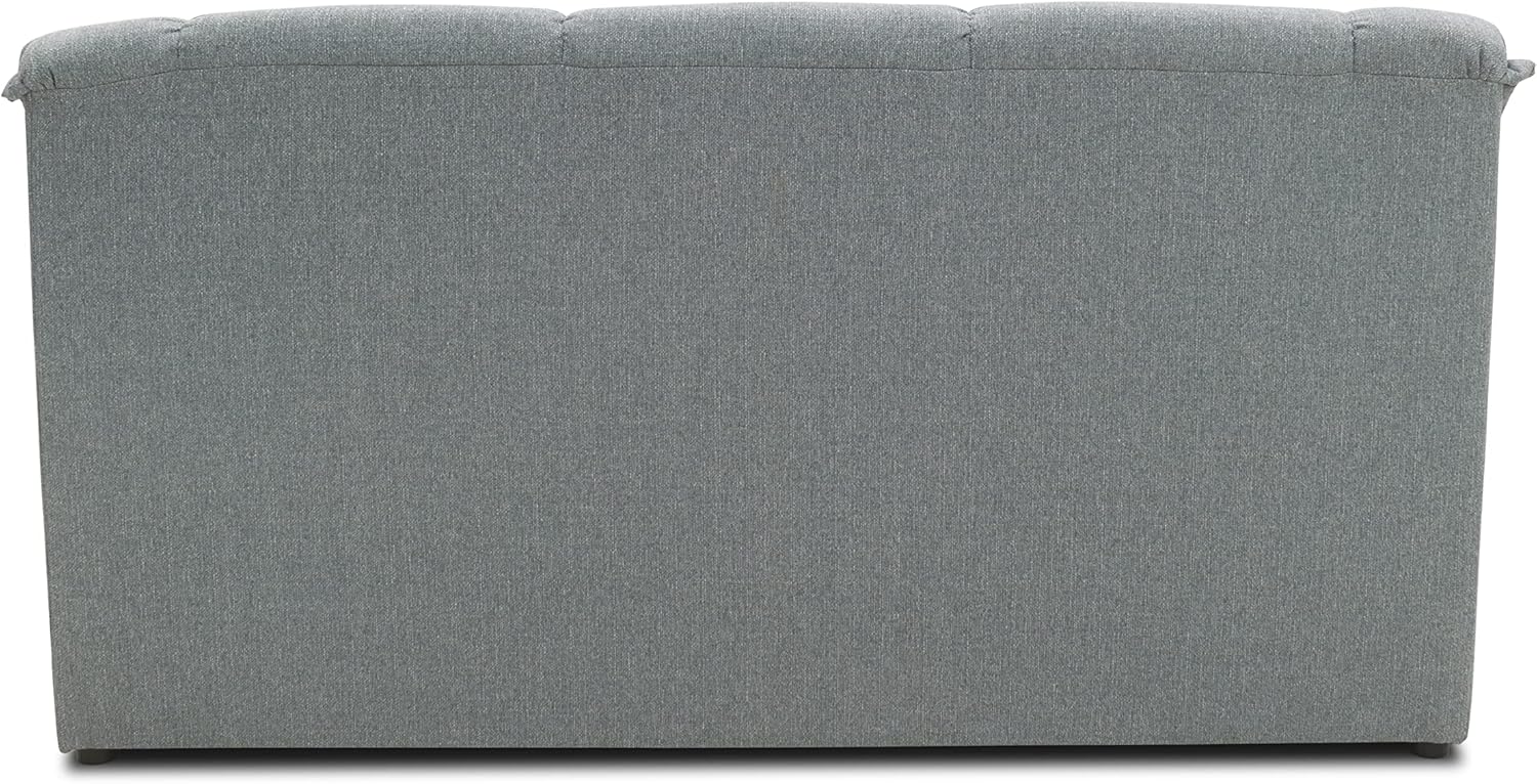 DOMO. collection Sofa Berlin, klassisches 3er Sofa, Polstergarnitur mit hochwertigem Federkern, 3 Sitzer 178 x 90 x 89 cm (BxTxH), Silber