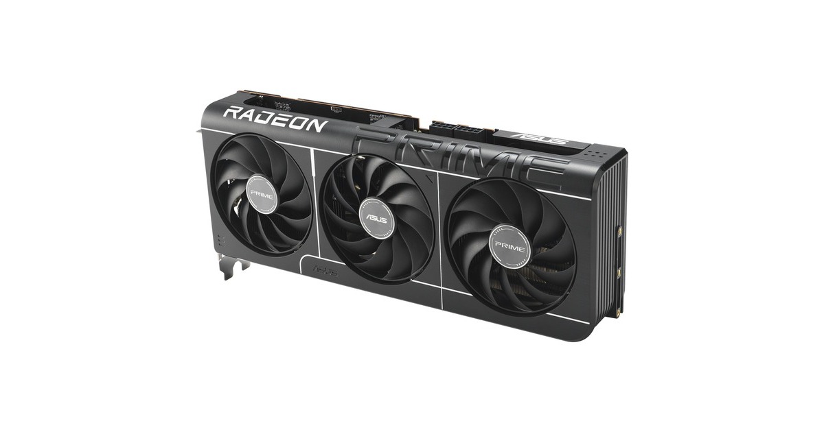 ASUSPRIME Radeon RX 9070 OC grafische kaart  (Grijs, 3x DisplayPort, 1x HDMI, RDNA4)
