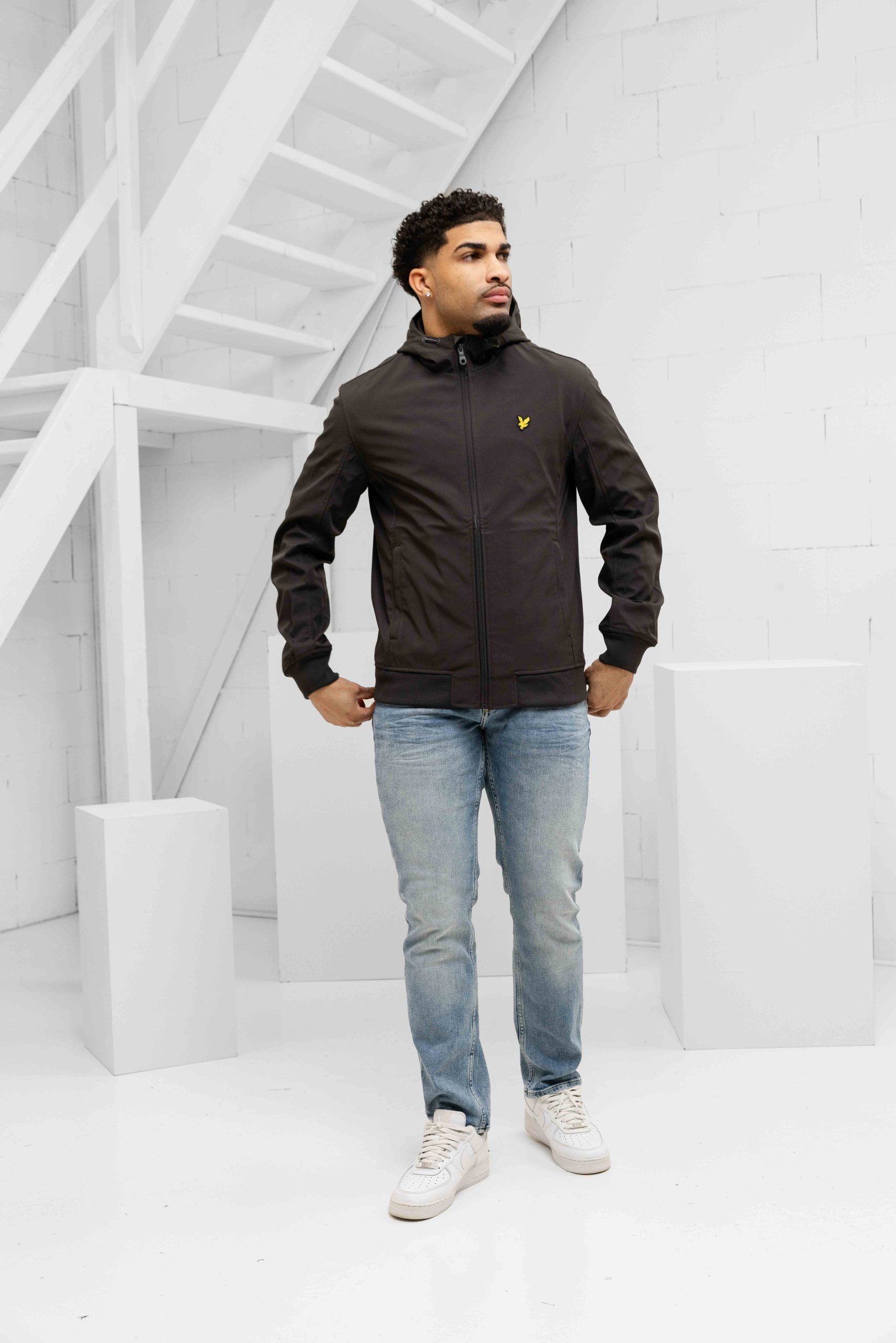 Lyle & Scott Softshell Jas Heren Donkergrijs