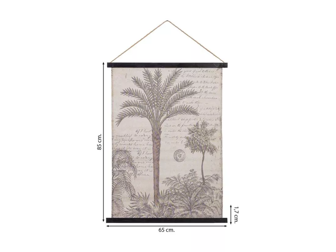 Toile imprimée en parchemin