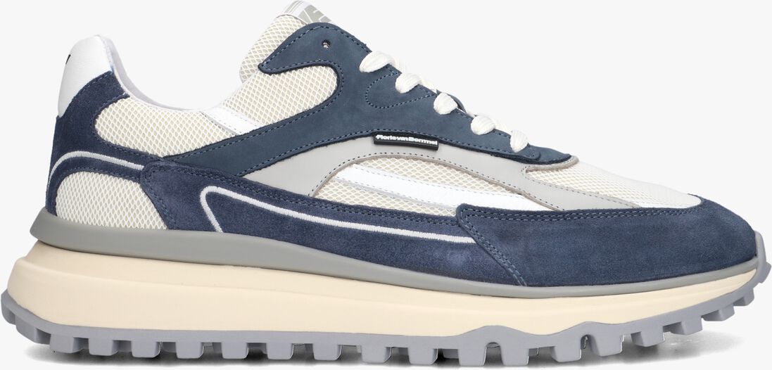 blauwe floris van bommel lage sneakers sfm-10172 de gripper