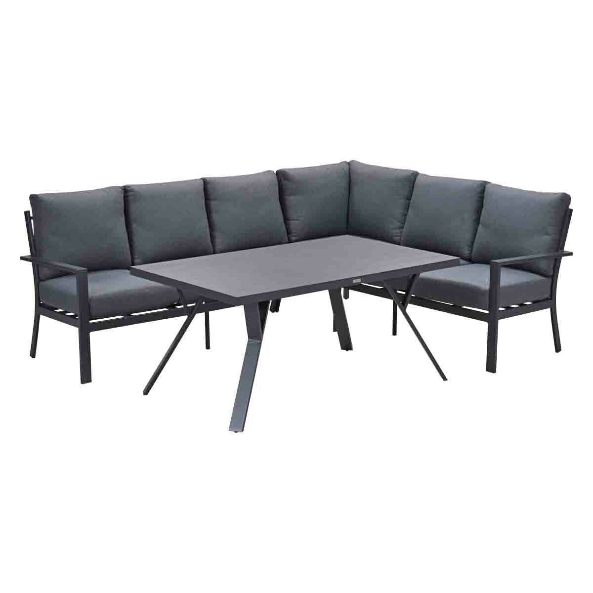 Garden Impressions Senja 3-delig rechts -grey loungediningset