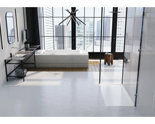KALDEWEI SUPERPLAN Invisible Grip douchebak 1821-1 70 x 90 x 2,5 cm alpinewit glanzend antislipcoating over het gehele oppervlak 382100011001