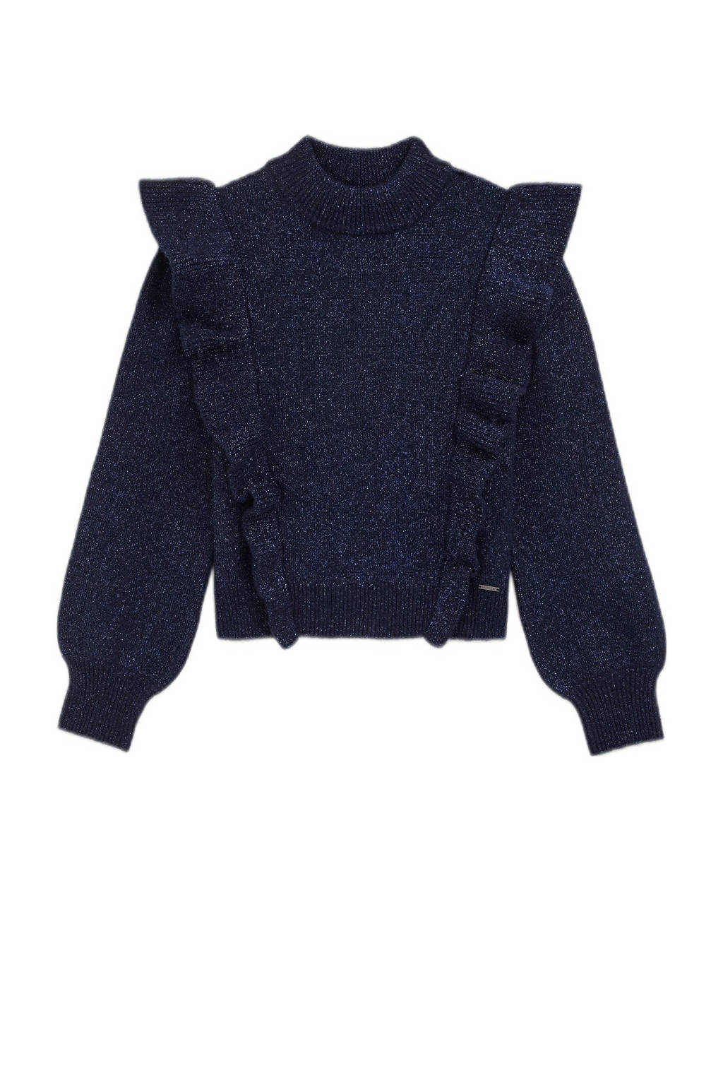 WE Fashion gebreide trui donkerblauw
