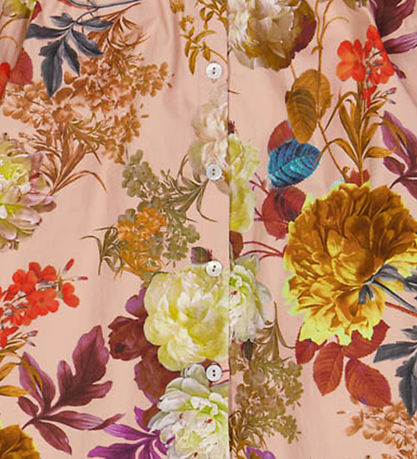 Christina Rohde Bluse - Støvet Rosa m. Blomster