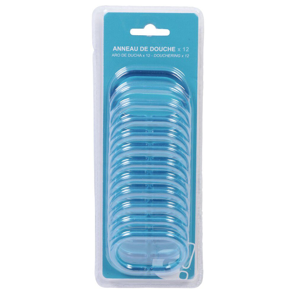 Anneau de douche transparent x12